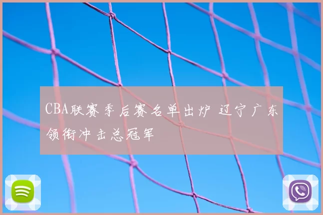 CBA联赛季后赛名单出炉 辽宁广东领衔冲击总冠军
